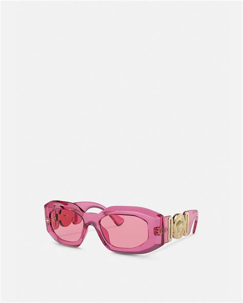 Versace Runde Medusa Crystal Sonnenbrille für Damen .